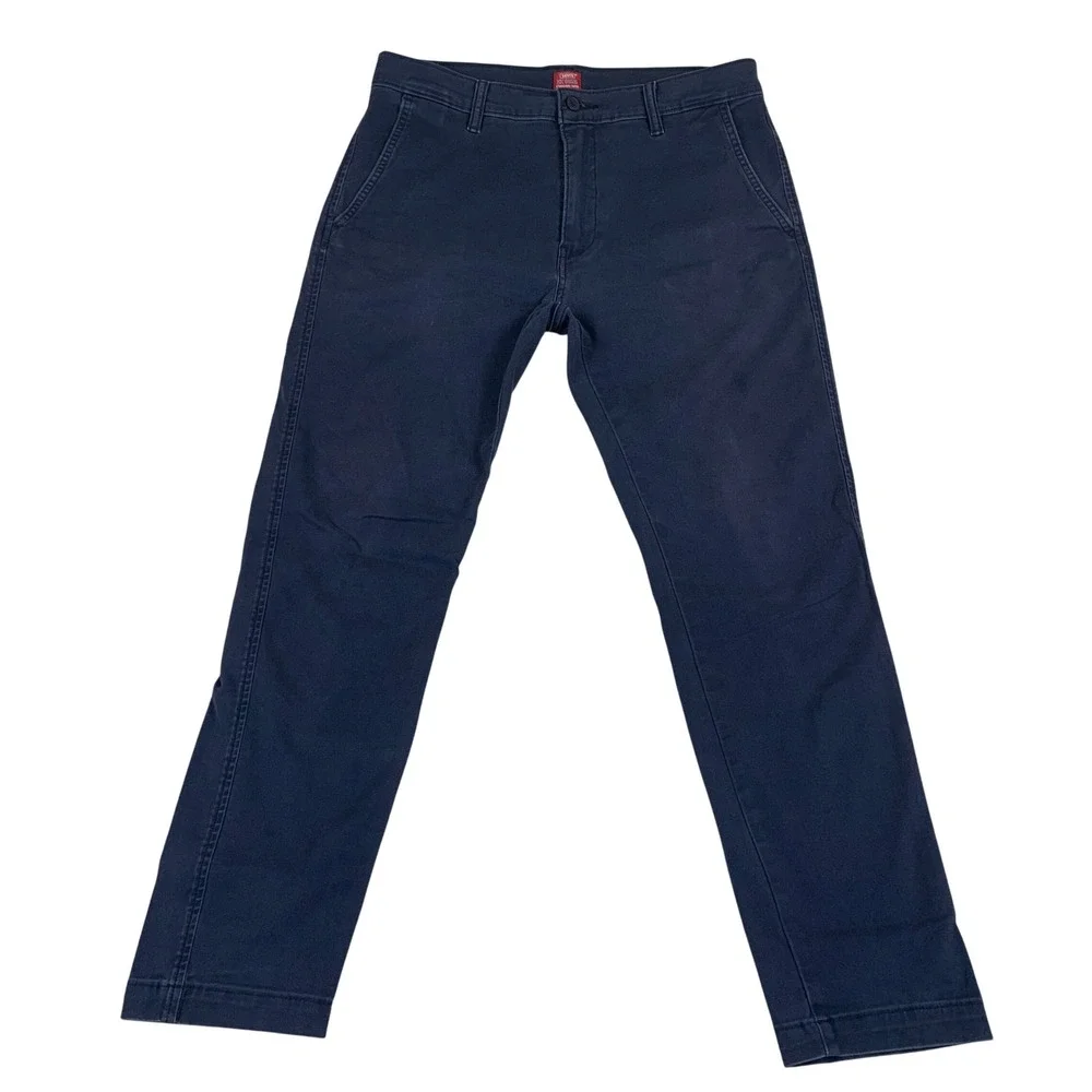 Levi's XX Chino‎ Standard Taper Pants Mens 32x32 (fits 29L) Navy Cotton Twill